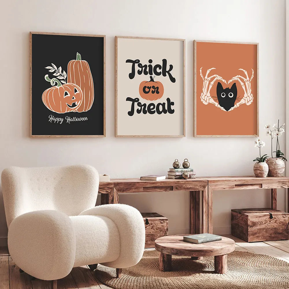 Halloween Canvas Väggkonst Carvallo