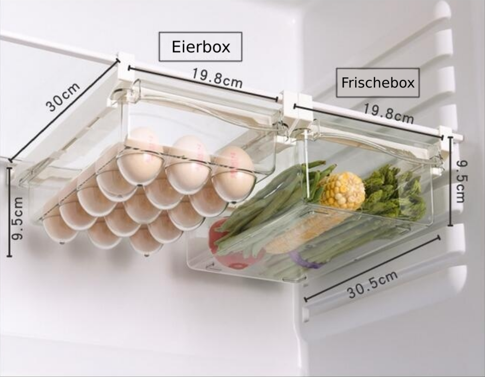 Håll ditt kylskåp rent och organiserat med den premium kylskåpslådan Carvallo