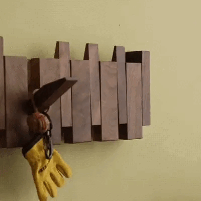 GrainWood Hook - Väggmonterad Valnöt Väggkrok Carvallo