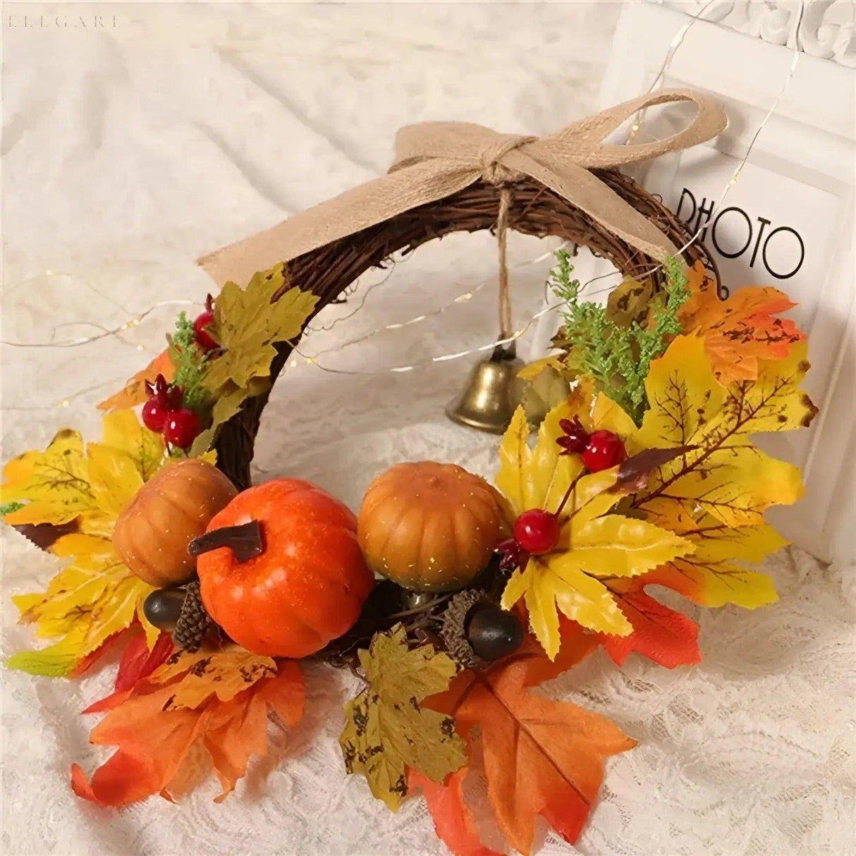 HarvestDelight Krans - Dörrkrans för höstdekor och skördefest Carvallo