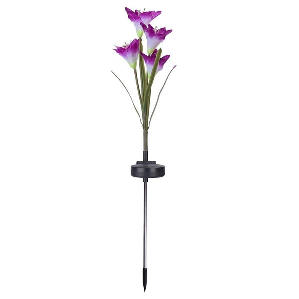 Lily Solar Garden Stake Lights-Lights-Hemnix-Lila-Hemnix