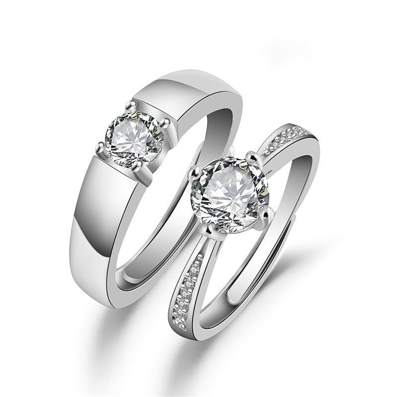 Bröllopsring set (2 st/set)-Jewelry-Hemnix-Hemnix