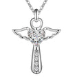 Ängel vingar kors halsband-Jewelry-Hemnix-Vit-45cm-Hemnix