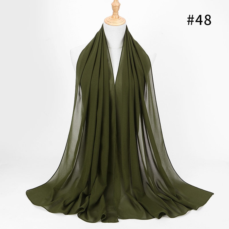 Chiffon Hijab pannband-Clothes for women-Bellasverige-Hemnix