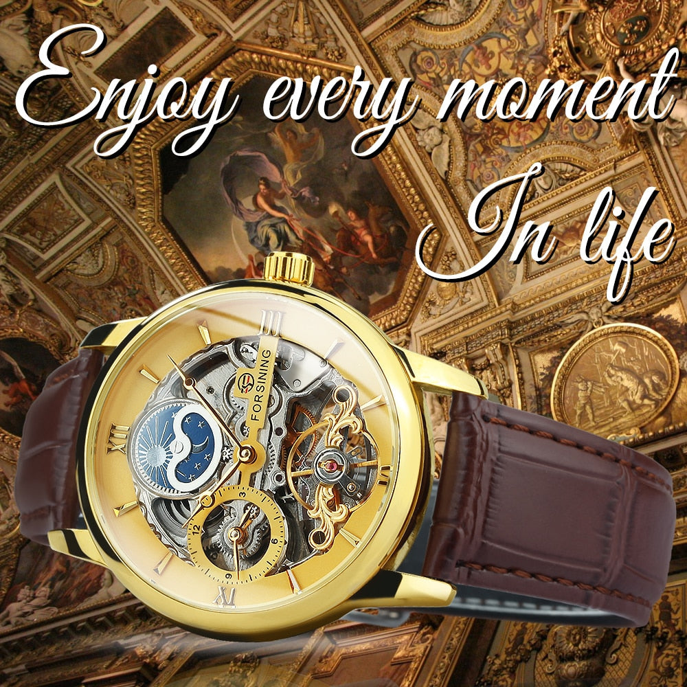 Forsining Män Skeleton Watch-Watches for men-Hemnix-Hemnix