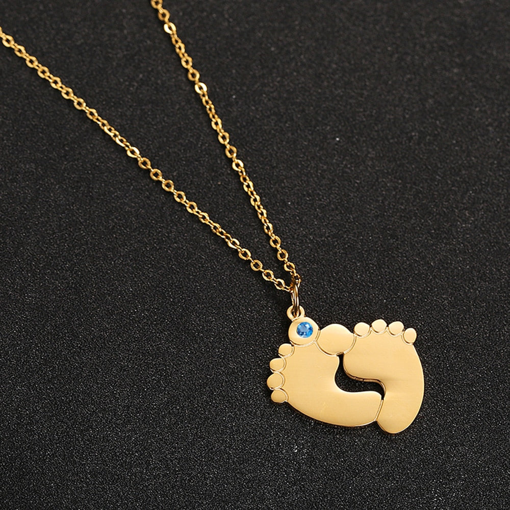 Custom Baby Feet halsband-Jewelry-Hemnix-Hemnix