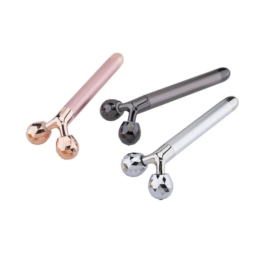 Carvallo 3D Massage-Roller för ansikte & kropp | Huduppstramning & anti-aging | 360° rotation | 15,5 cm Carvallo