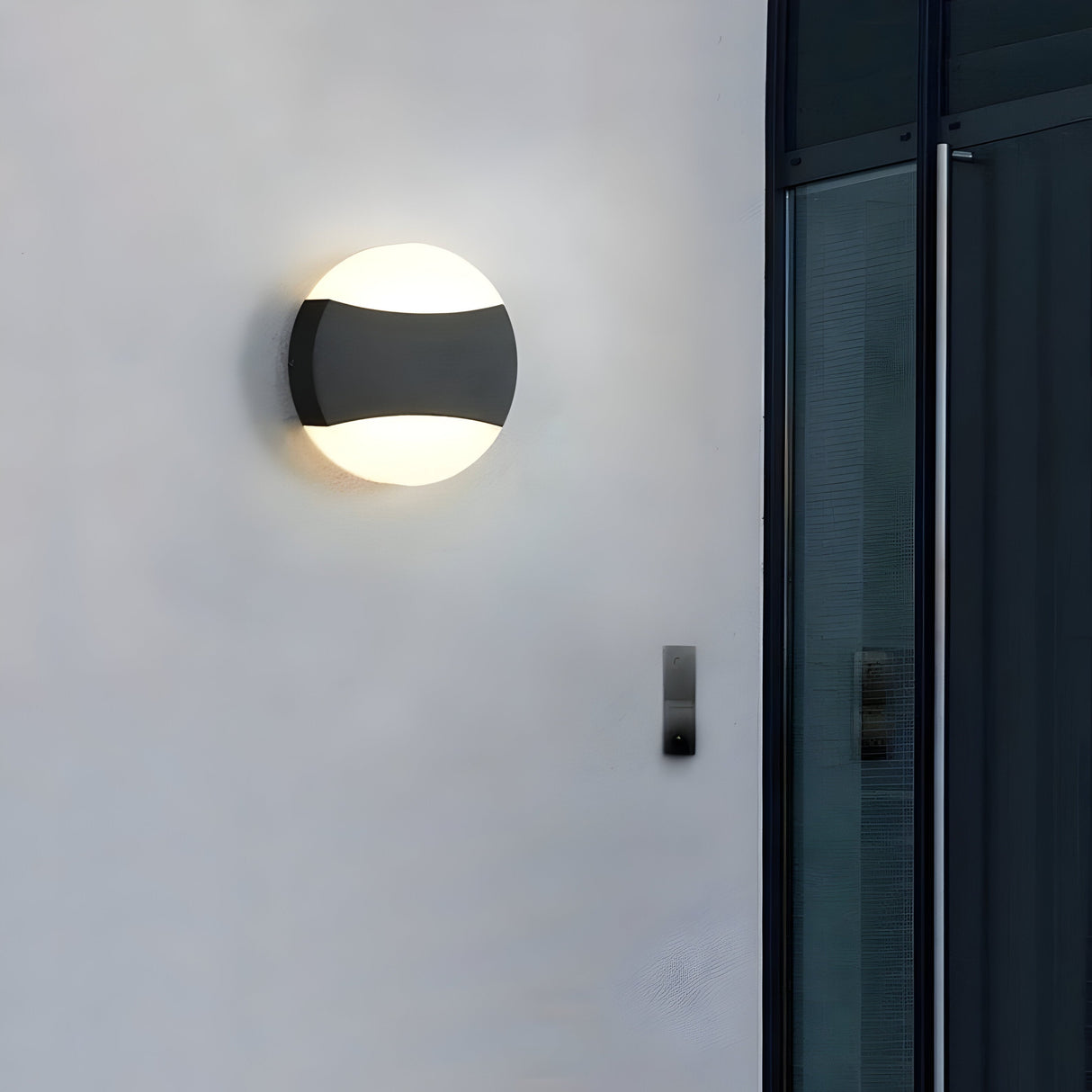 Carvallo LED Utomhusvägglampa | Vattentät IP65 | Modern Up-&-Down-Ljus | Svart | Väggmontering Carvallo