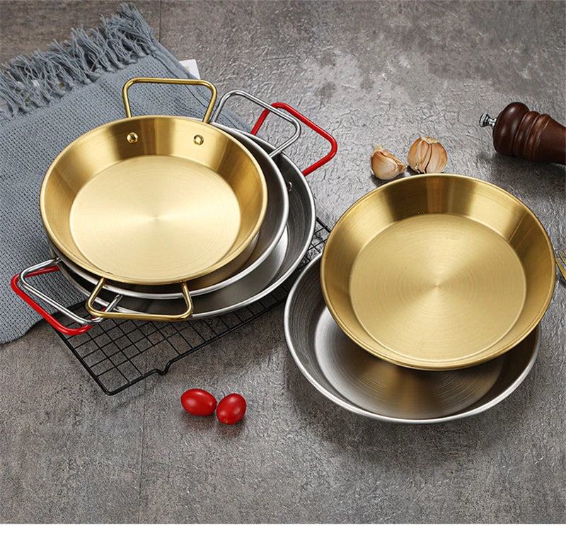 Royallure Rostfritt Stålkokkärl och Stekpanna med Dubbel Handtag Kökstallrik Carvallo