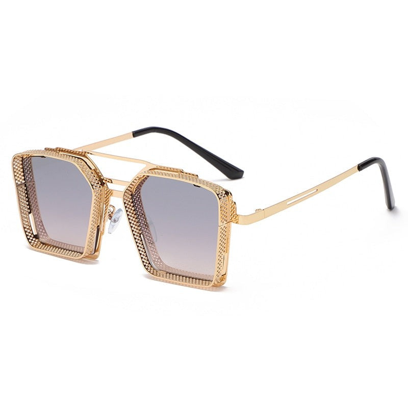 Luigi Kollektion solglasögon-Accessories-Bellasverige-Guld Silver-Med en väska-Hemnix