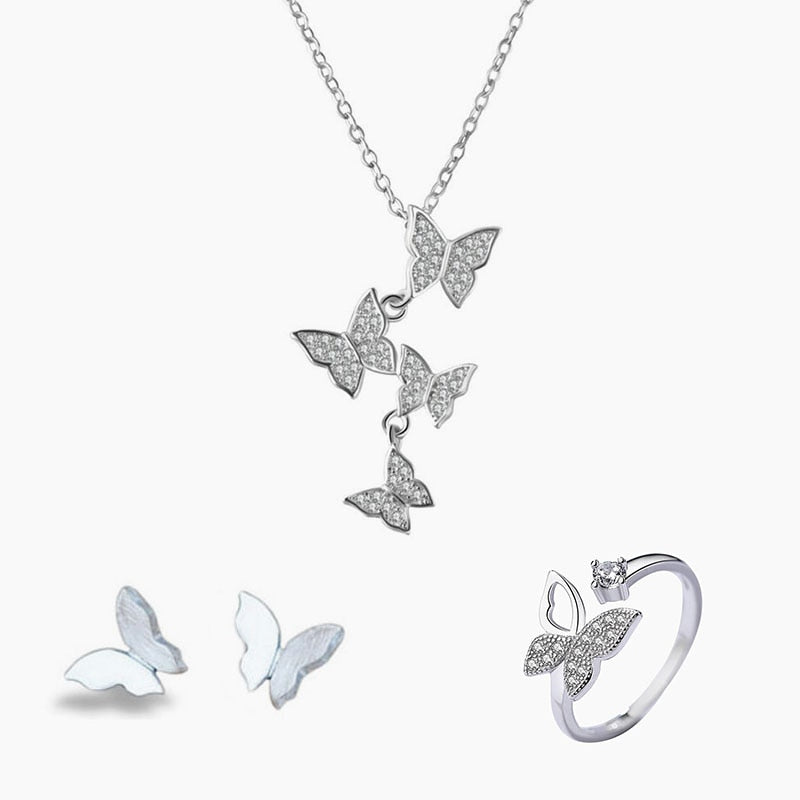 Fjäril smycken set Bellasverige