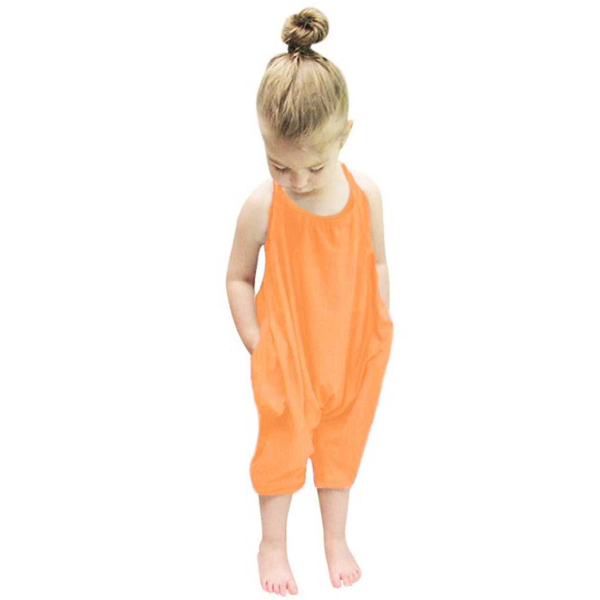 Jumpsuit med halterneck för barn-Kids-Bellasverige-Orange-6-12 Månader-Hemnix