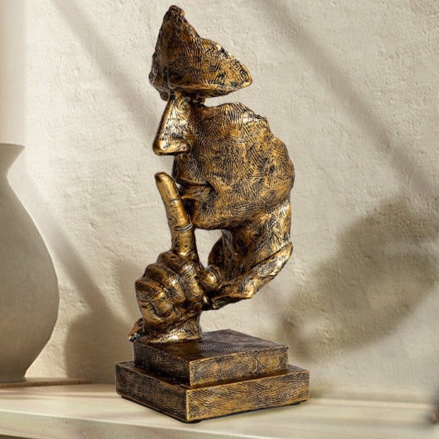 ArtCreativ | Ansiktsstaty - Abstrakt Harsskulptur för Heminredning Carvallo