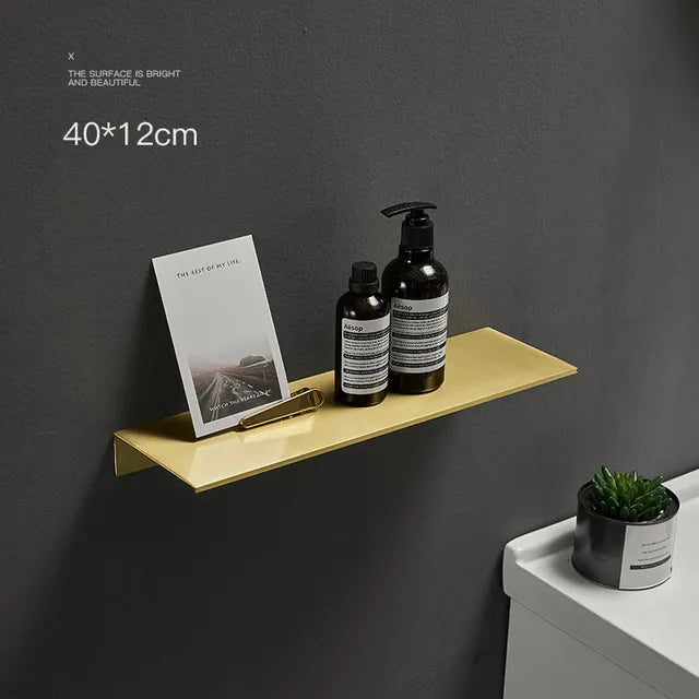 Carvallo – Borstad Aluminium Förvaringshylla med Modern & Minimalistisk Design Carvallo