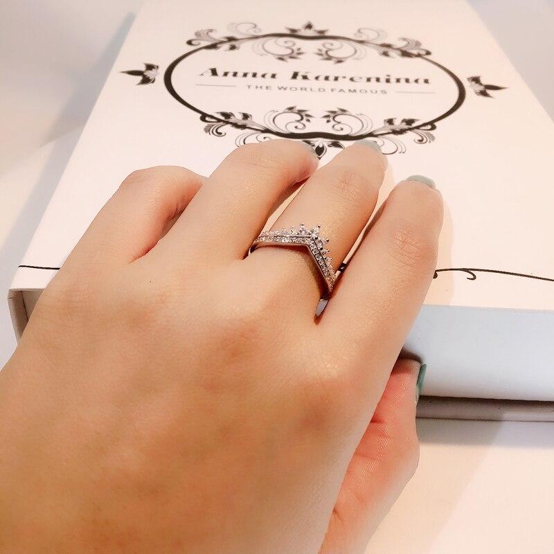 V-formad Sterling Silverring-Jewelry for women-Hemnix-Hemnix