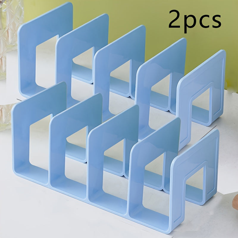 Heavy-Duty PP bokstöd med fyra fackdesign – Robust förvaringslösning för kontoret Carvallo