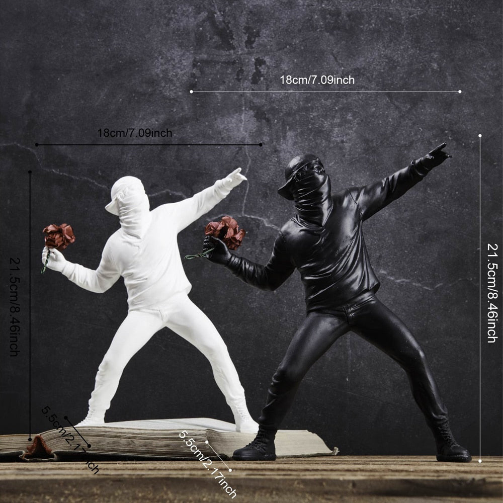 Carvallo – Abstrakt Harlekinsculptur med Modern Elegans och Symbolik för Inredningsdekoration Carvallo