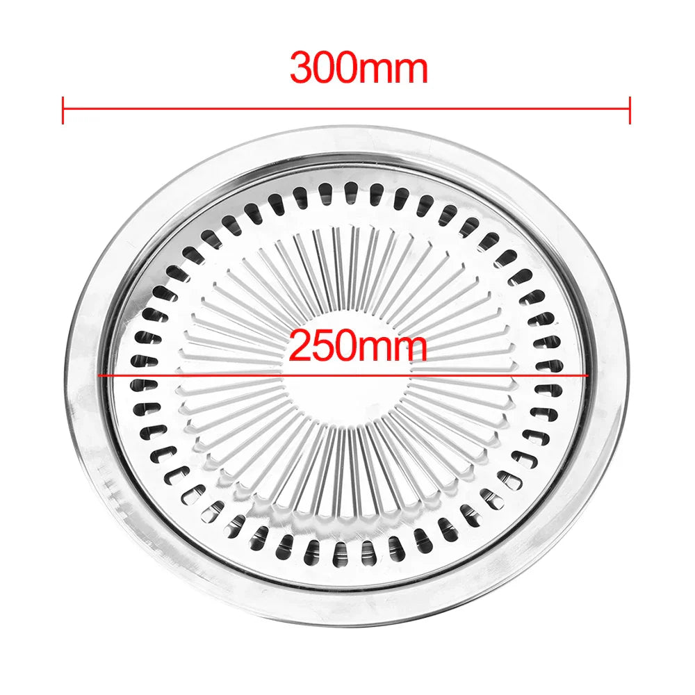 Carvallo Rökfri Grillpanna Rostfritt Stål | Non-stick & Fettfri | För Gas- & Elektrisk Spis | Diskmaskinssäker Carvallo