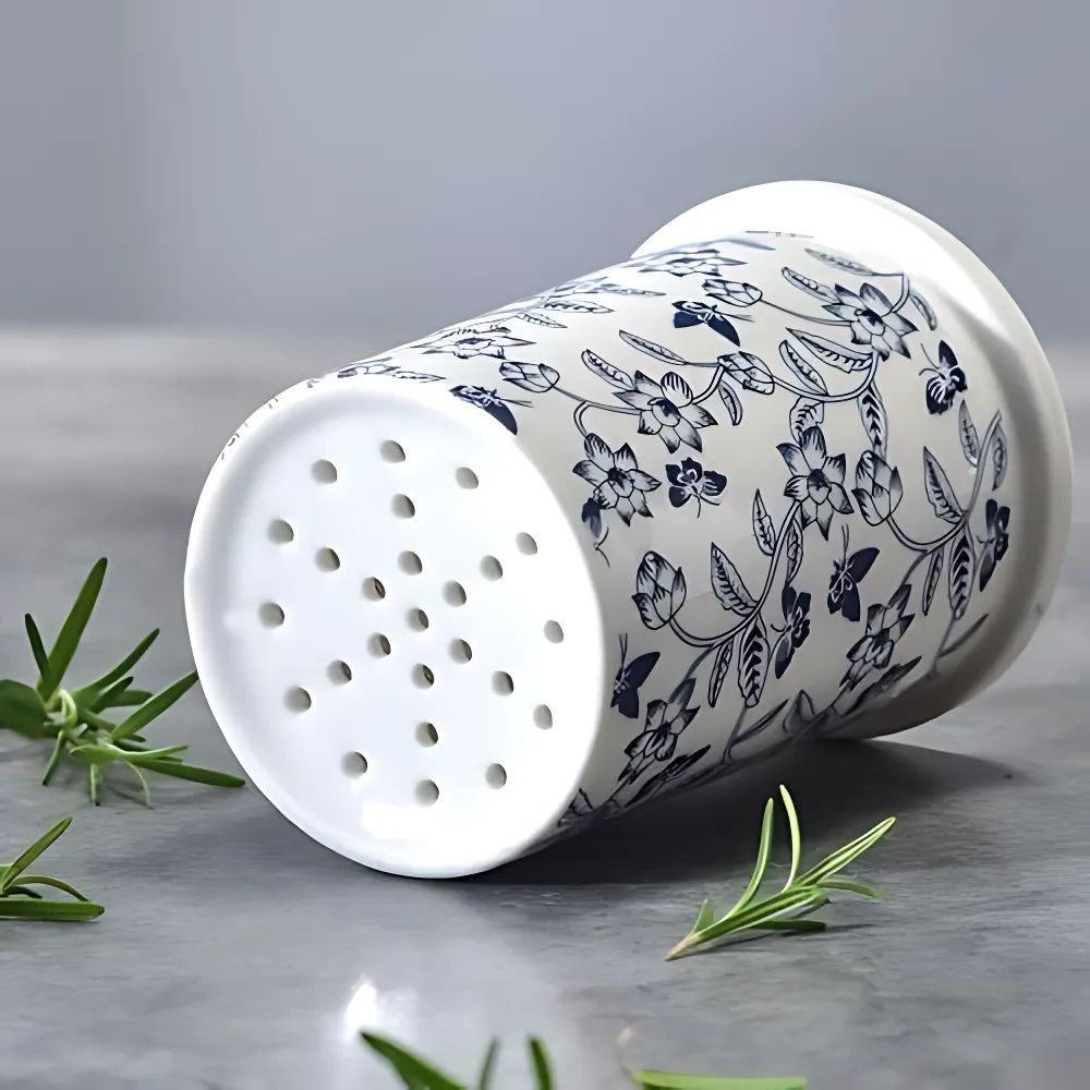 BloomCrock – Elegant keramisk bestickhållare MILA Sverige