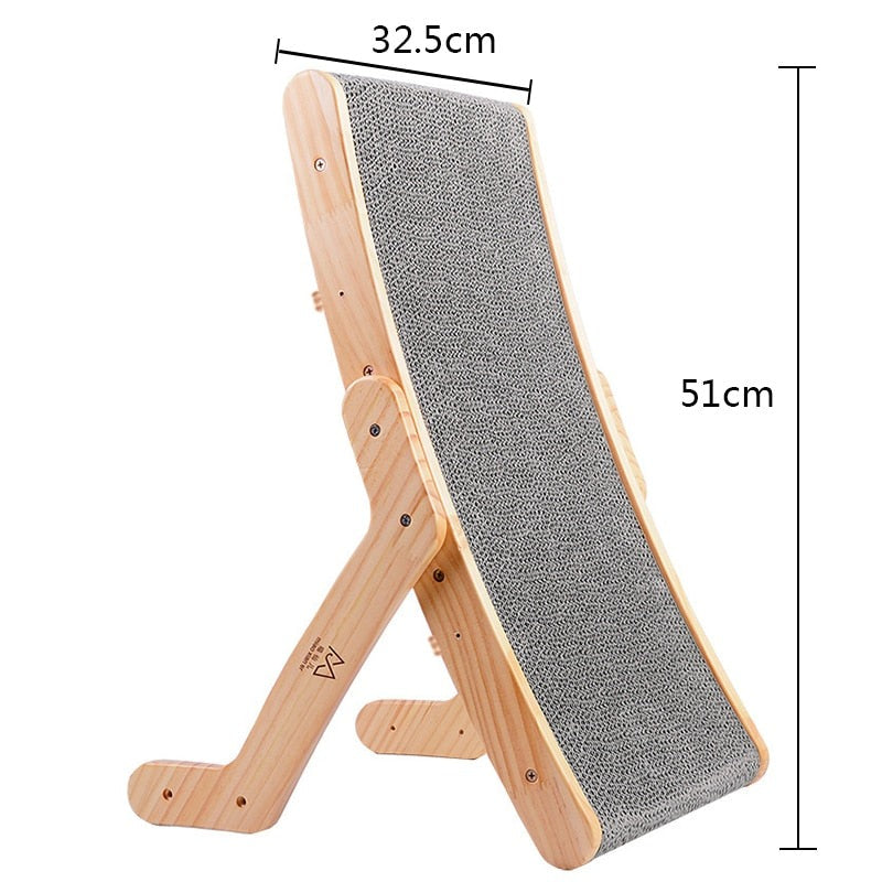 Wooden Cat Scratcher Bed-Animals-bellasverige-Hemnix