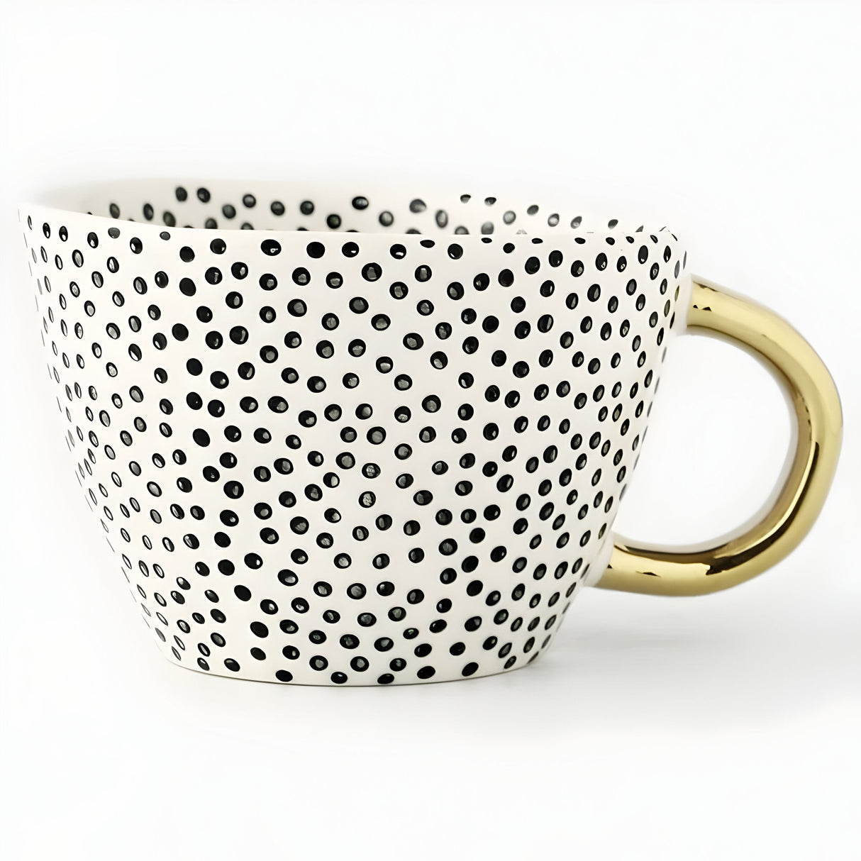 Keramikkopp med geometrisk design – Stilfull og moderne | Ideell for kaffe eller te Carvallo