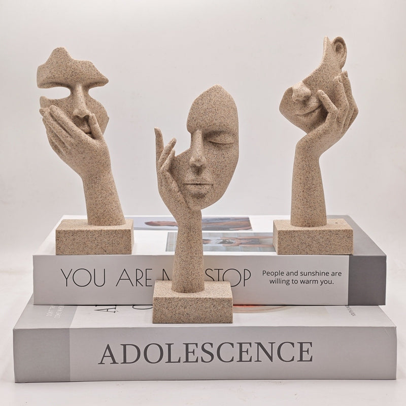 Carvallo – Abstrakta Maskfiguriner Set för en Konstnärlig & Stilren Interiör Carvallo