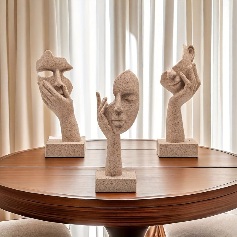 Carvallo – Abstrakta Maskfiguriner Set för en Konstnärlig & Stilren Interiör Carvallo