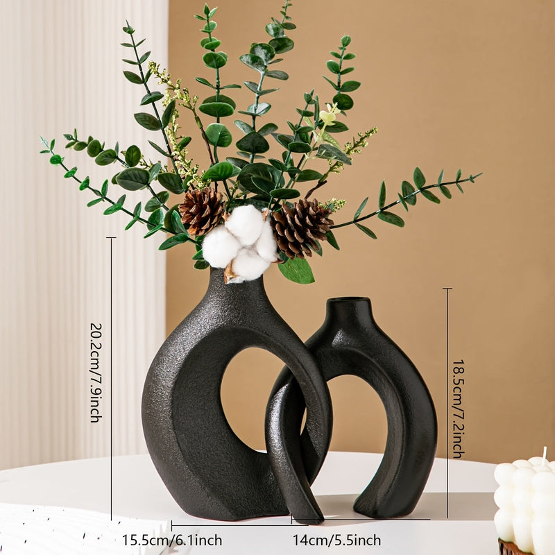 Carvallo – Luksuriösa Geometriska Vaser Set för Moderna Blomsterarrangemang Carvallo