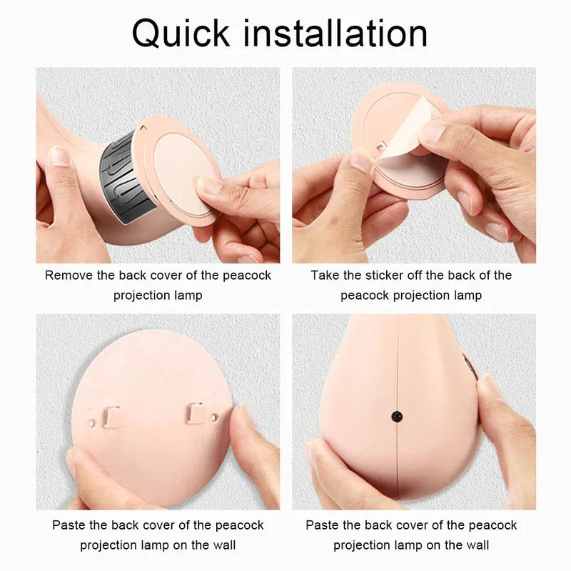 Carvallo – Elegant Uppladdningsbar Vägglampa med Fängslande Ljusprojektion Carvallo