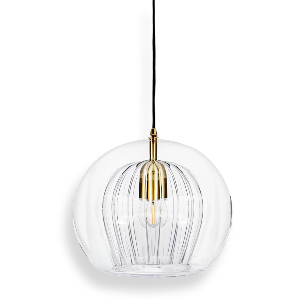 Veloura Globe Pendellampa – Vintage Glas Taklampa i Modern Design Hemnix
