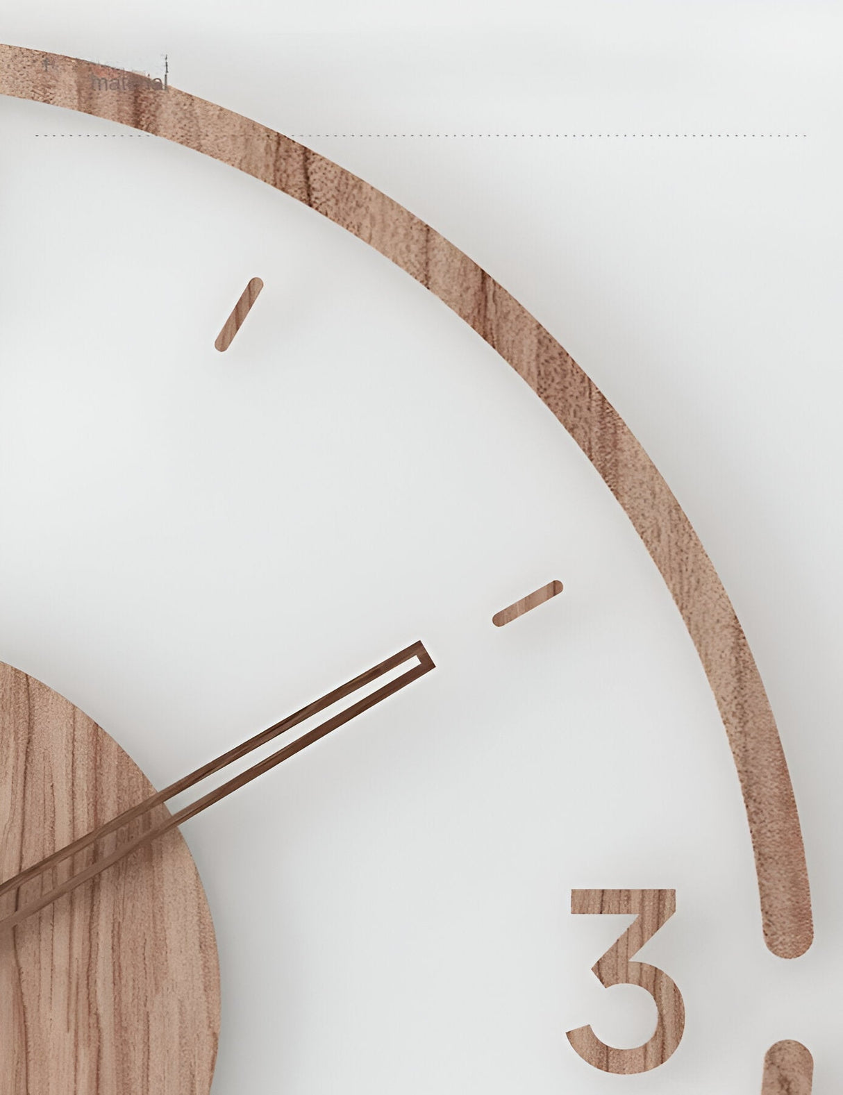 Silent Wall Clock | Clear Acrylic Face & Wood Frame | 12" or 14" | Tyst kvartsrörelse Carvallo