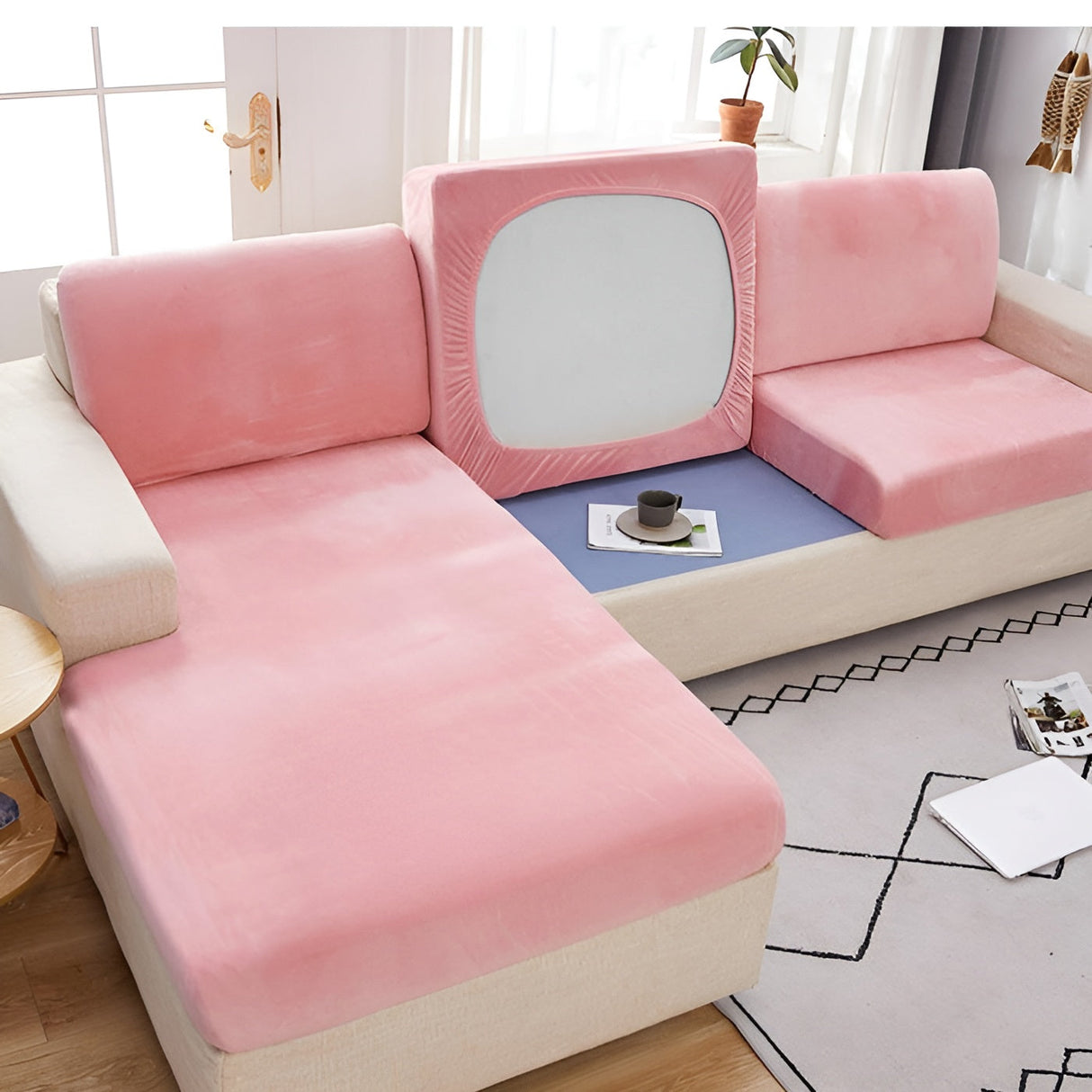 LuxVelvet Sofföverdrag – Stretch Jacquard Överdrag för omedelbar stil & långvarigt skydd Carvallo