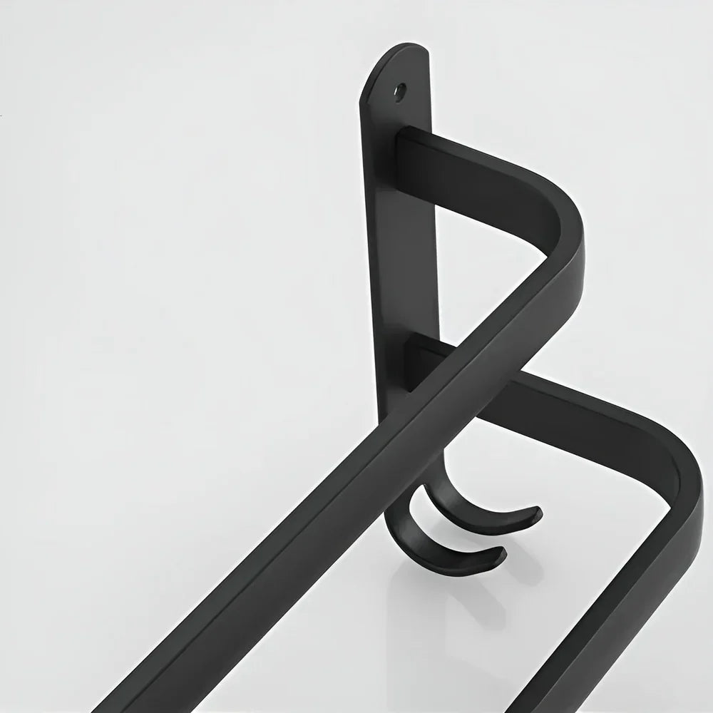 Carvallo – Platsbesparande väggmonterad stativ med stänger i flera nivåer och enkel installation Carvallo