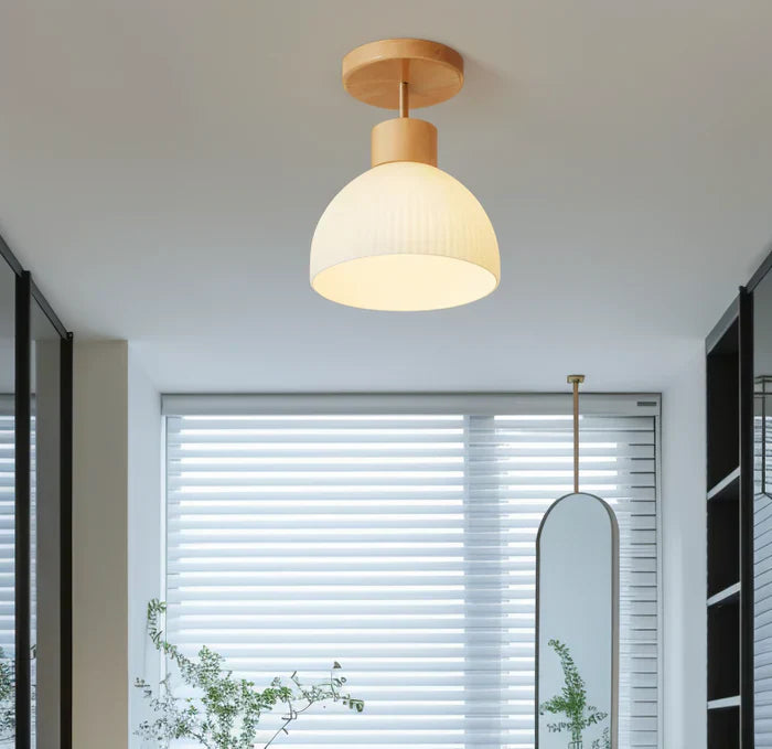 NordicGlow – LED taklampa med ribbat design och ljusstark belysning Carvallo