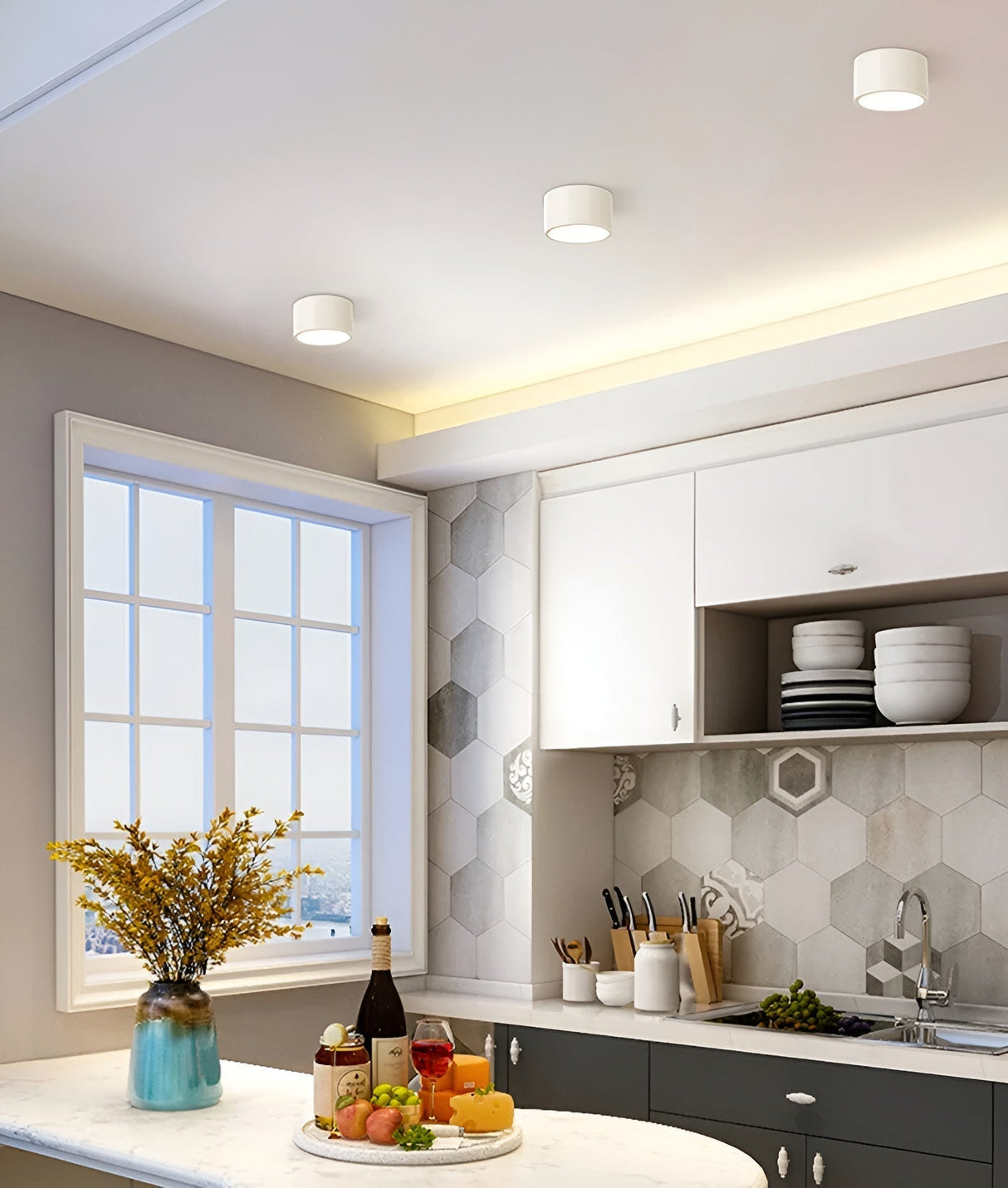 Carvallo – Minimalistisk Zylinder taklampa med Varm Ljus Accent Carvallo