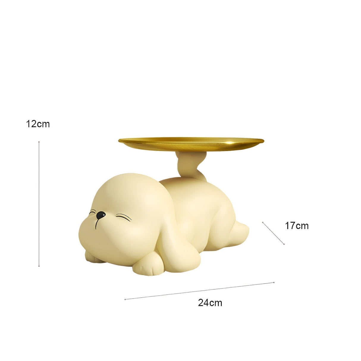 PuppyTail - Dekorativ hundnyckelhållareplatta för moderna hem Carvallo