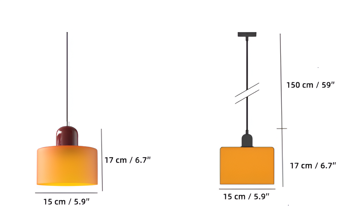 Coloris Cylin Pendellampa – Färgglad Cylindrisk Taklampa i Glas Hemnix
