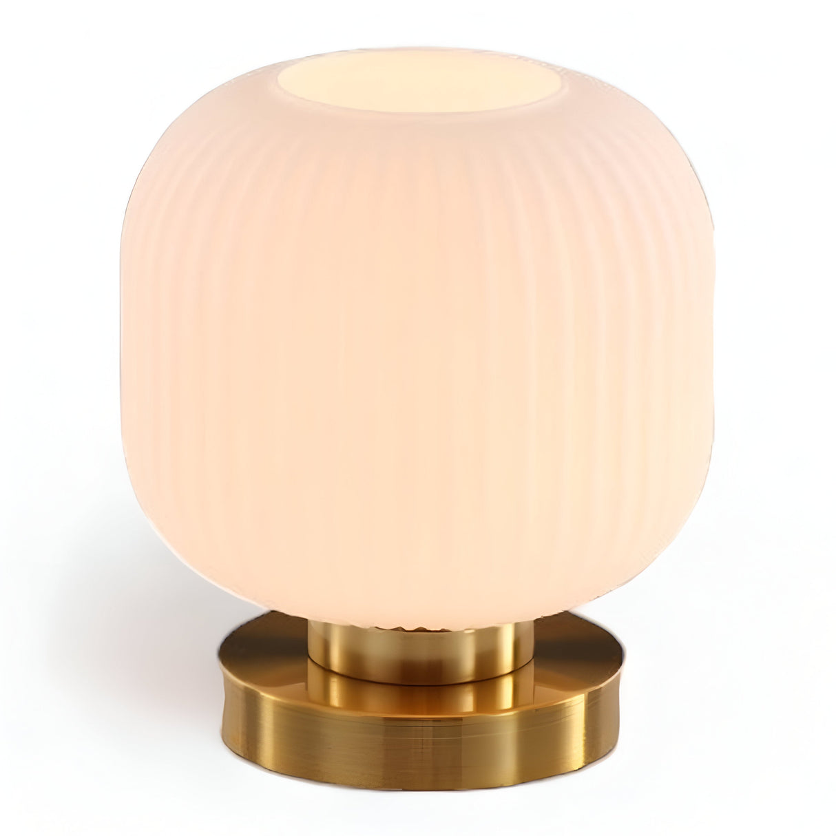 LumoRib – Elegant Bordslampa med Ribbade Glasdetaljer Hemnix
