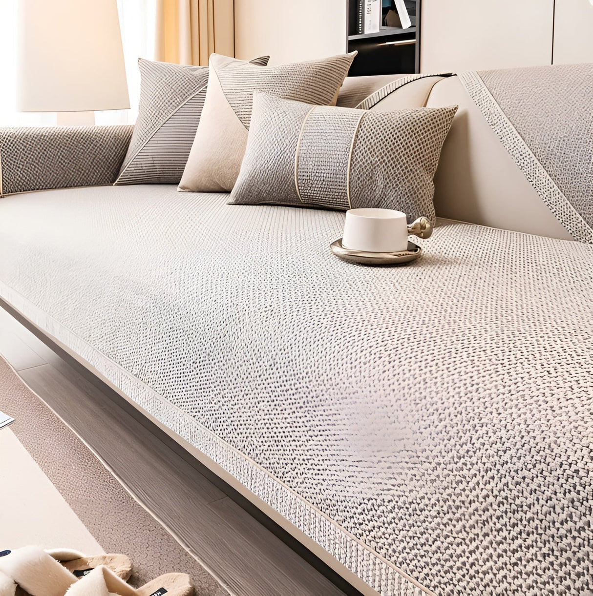 Soföverkast i bomullsblandning – Enkel och dekorativ | Perfekt för vilket vardagsrum som helst Carvallo