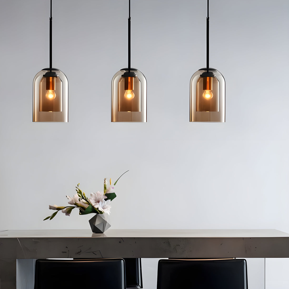 SkyGleam Light - Modern Dubbel Glas Pendellampa Carvallo