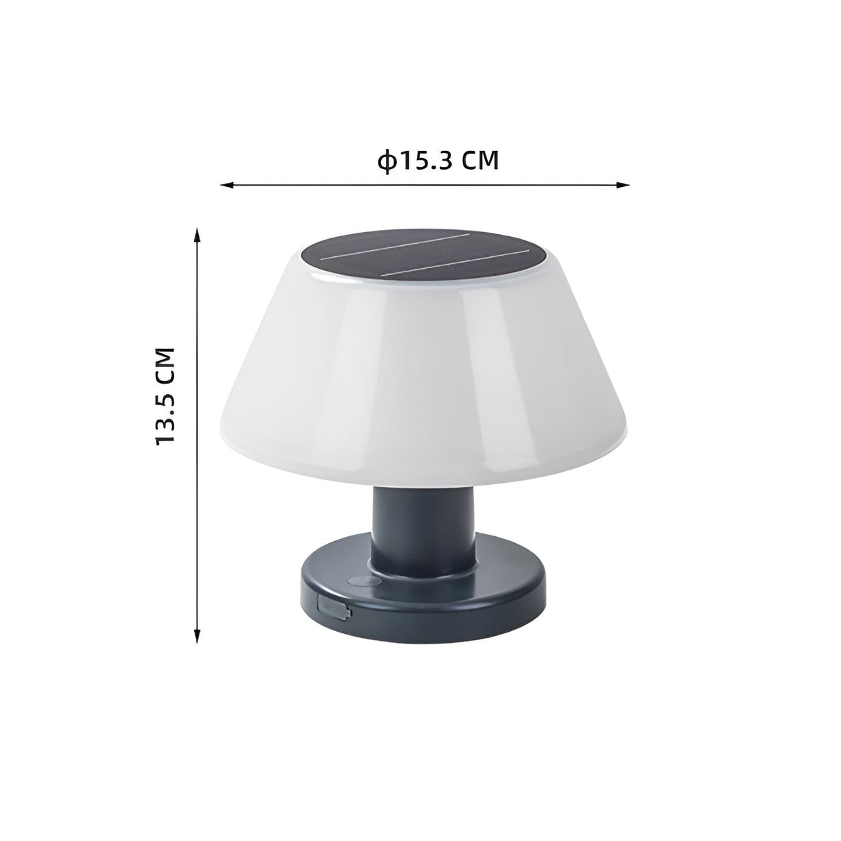 Carvallo BeamLite Bärbar Solbordslampa | Kompakt & Vattentät | Uppladdningsbar | 15,3x15,3x13,5 cm Carvallo