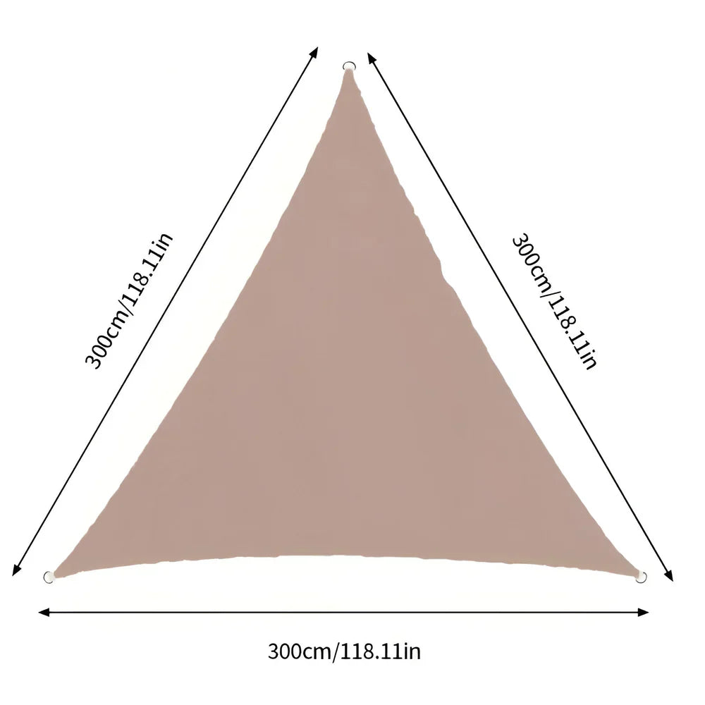 ShadeMaster – Vattenavvisande trekantigt UV solsegel med vikbart och bärbart design för utomhustäckning Carvallo