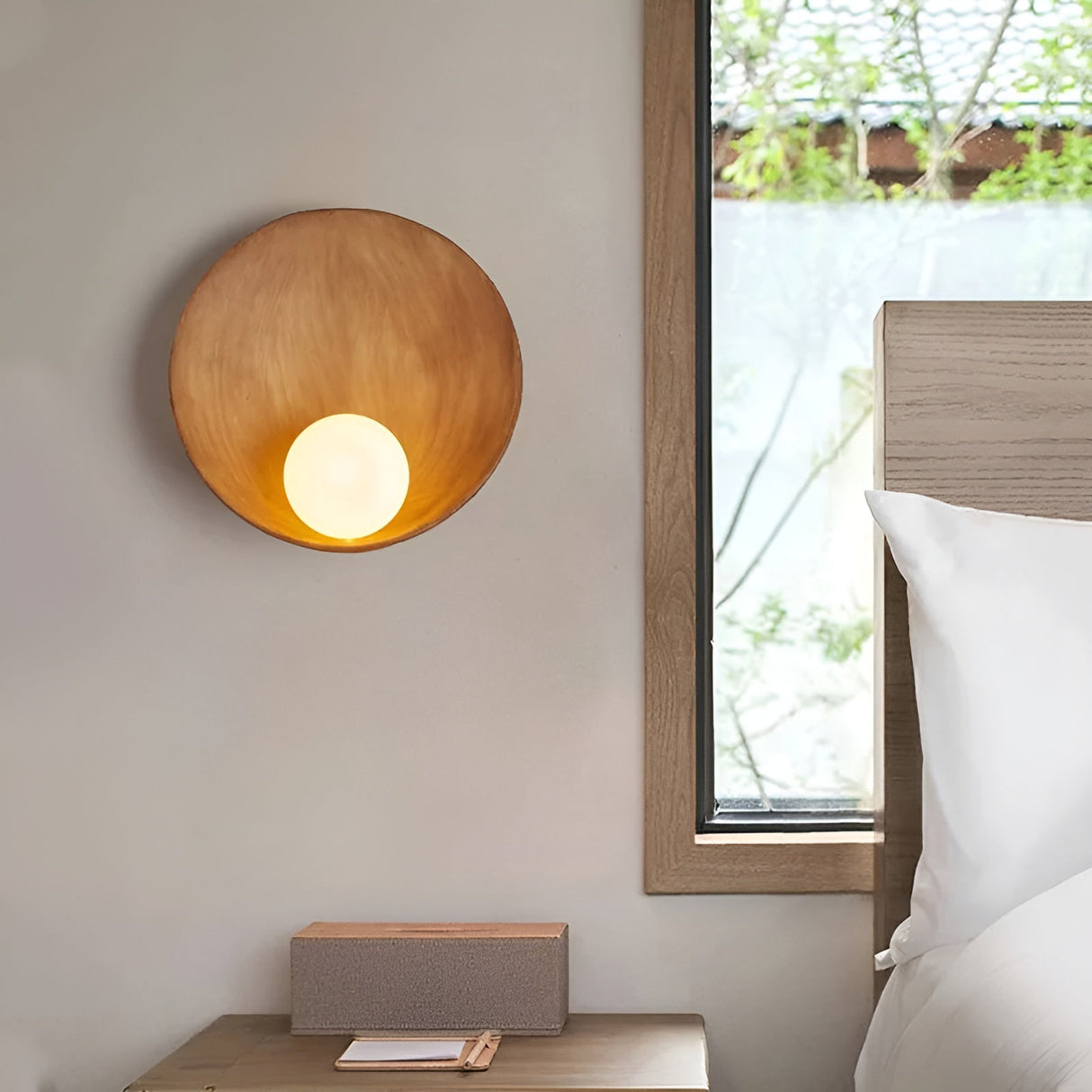 SerenityPearl - Wabi Sabi inspired wall lamp for an inviting atmosphere Carvallo