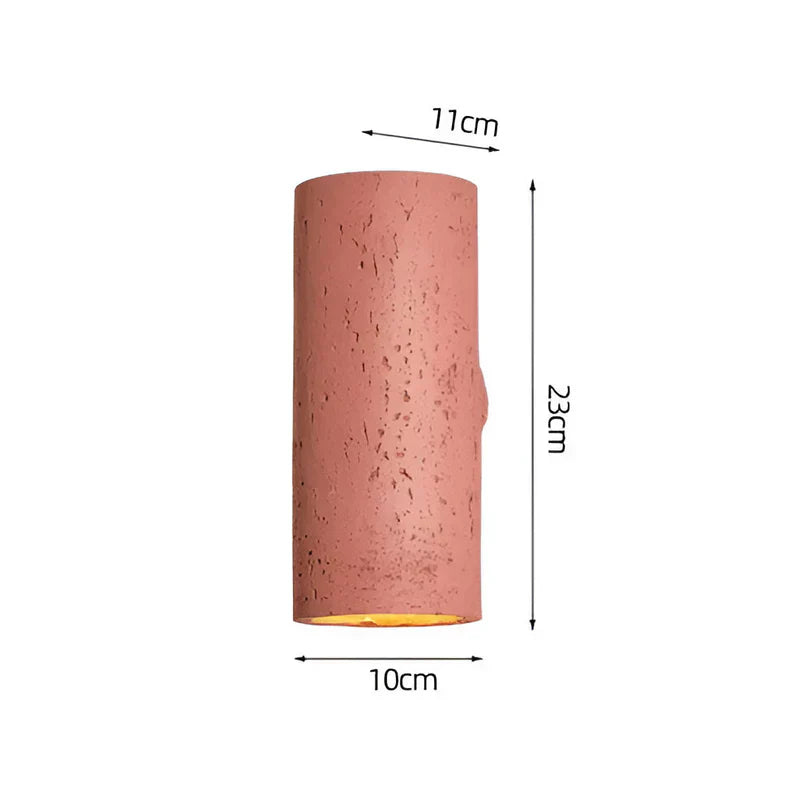 Carvallo - Elegant cylinderformad vägglampa med enkel installation och mjukt sken Carvallo