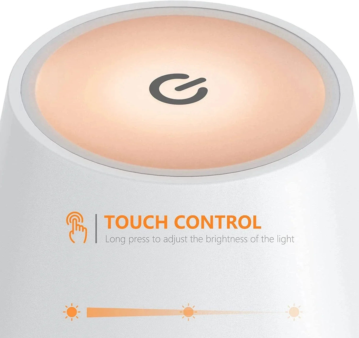 RoyaleGlow Trådlampa - USB-laddningsbar vattentät bordslampa med touch-knapp Carvallo