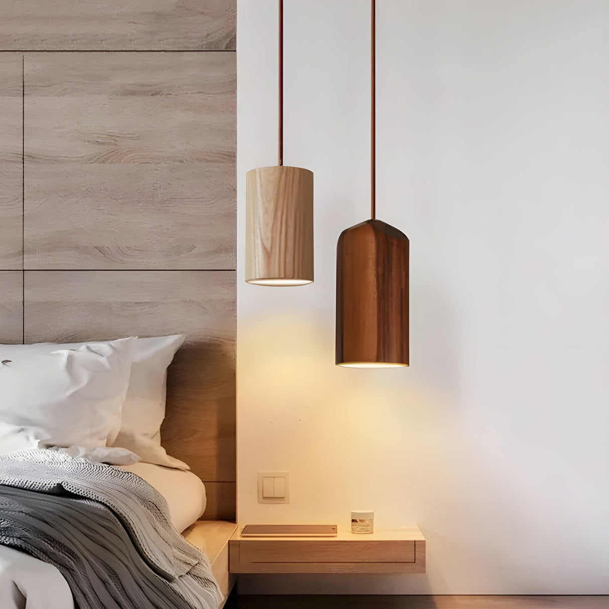 LuxeTrail Light - Skandinavisk Trä Pendellampa Carvallo