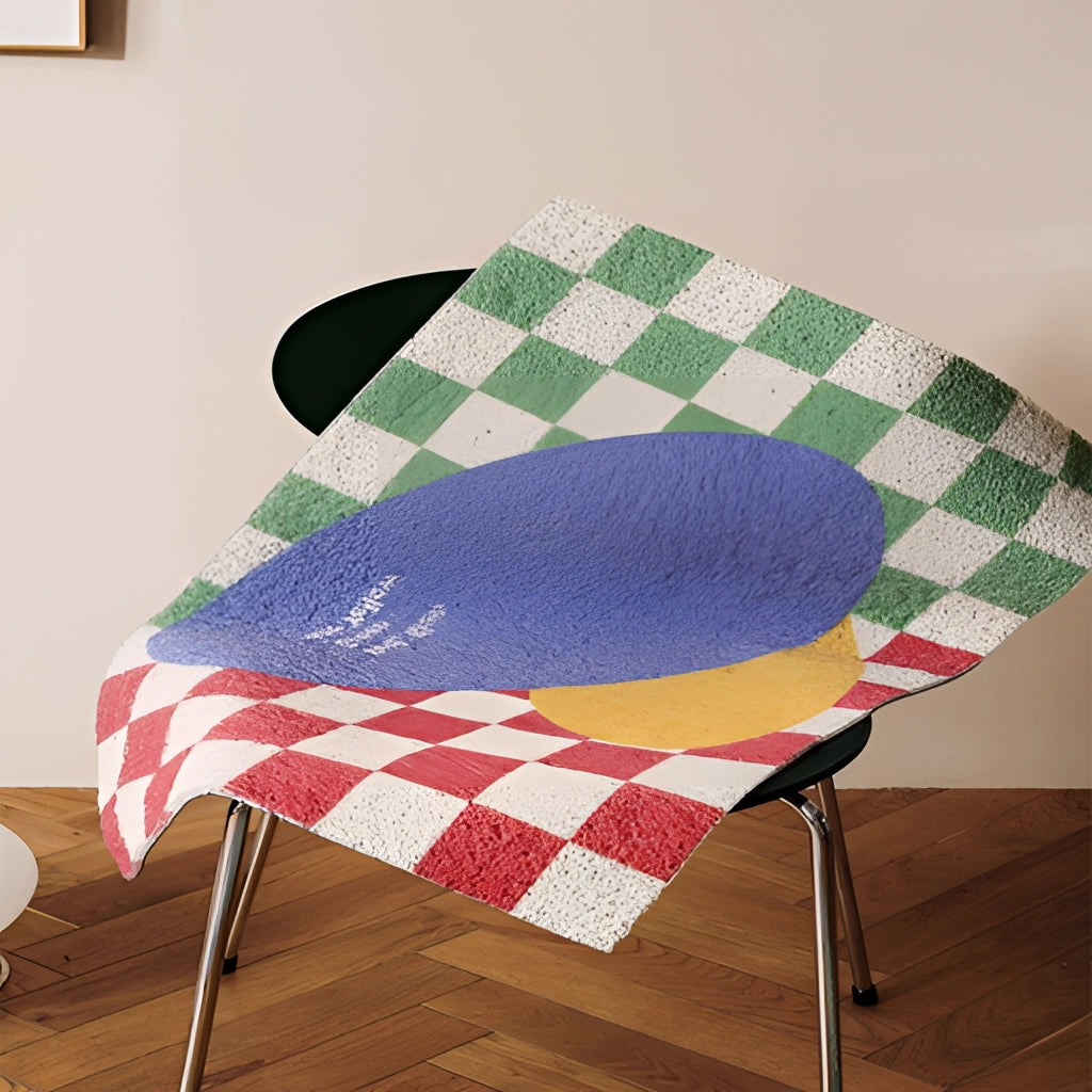 Från "Tillbaka till framtiden" inspirerad geometrisk dörrmatta – Stilren och slitstark entrématta Carvallo