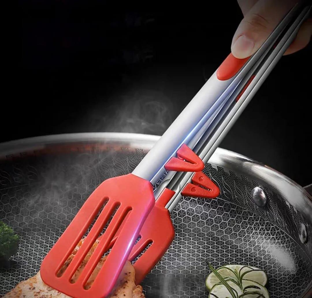 Premium kökstång i rostfritt stål – halkfritt grepp för matlagning, grillning och servering MILA Sverige