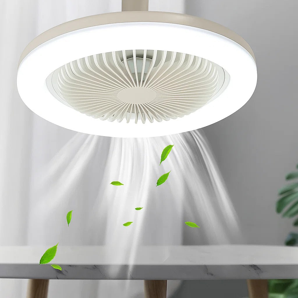 Takfläktlampa med fjärrkontroll Carvallo