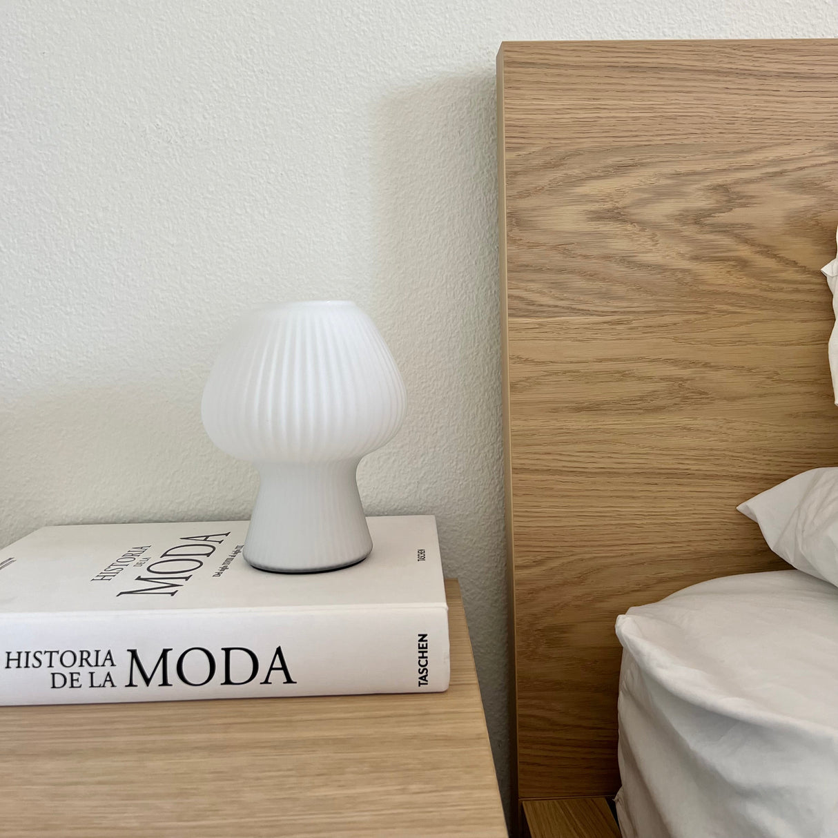 Retro Svamp Bordslampa | Glassten | Touch-kontroll med 3 Ljuslägen Carvallo